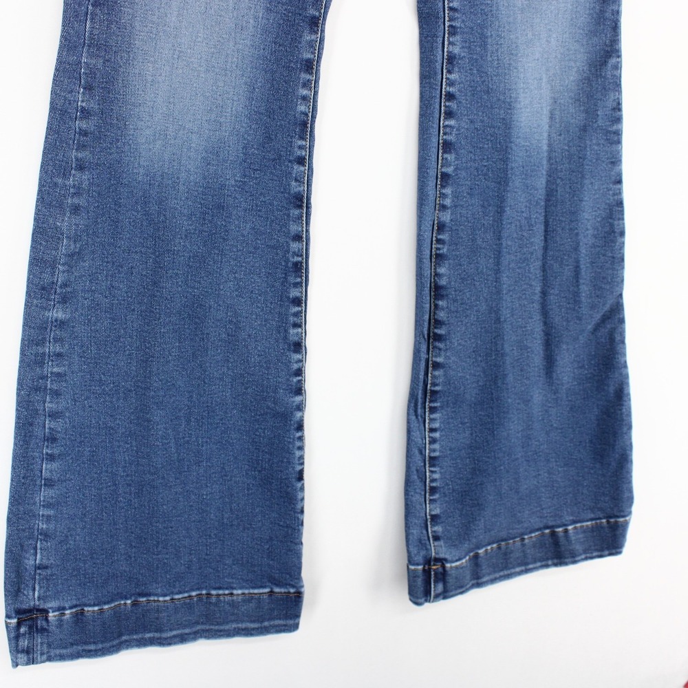 Good American Good Legs Flare Jeans Womens 10 Blue High Rise Stretch Denim - Picture 3 of 11